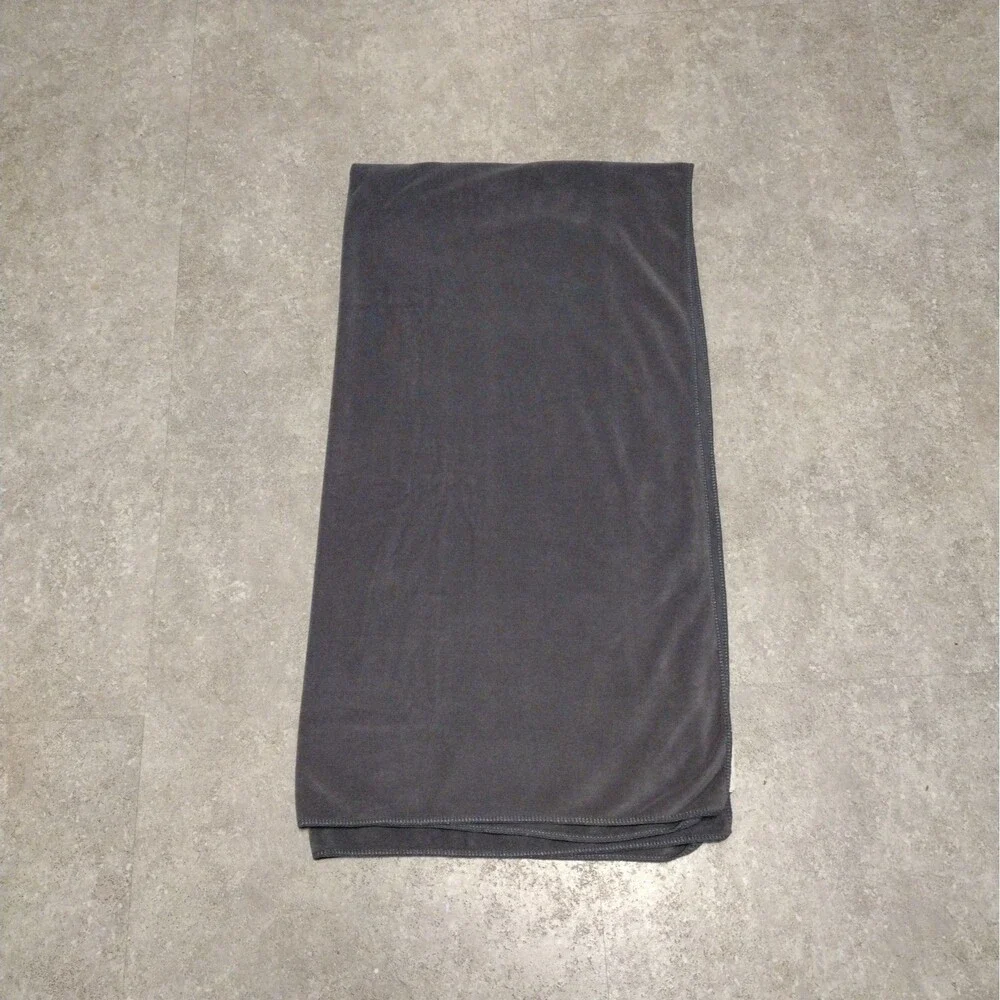 JML 100% Microfiber Bath Towel Gray 30x60 Absorbent Fast Dry Soft Low Hair Frizz